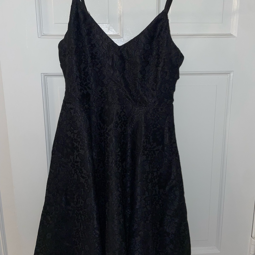 lulus black lace formal dress